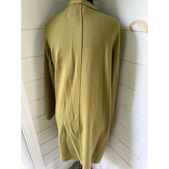Carolina Belle Long Cardigan Med Chartreuse EUC! - Picture 3 of 4